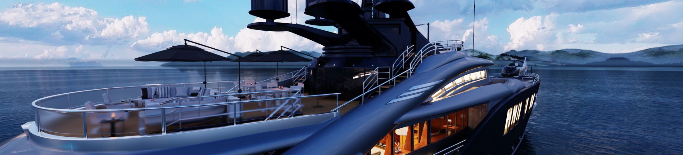 Luxury italian yacht